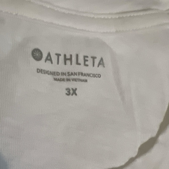 NWOT ATHLETA Morgan Harper Nichols Breathe Rest Rise T-shirt Wm 3X 100% Cotton - Picture 7 of 7